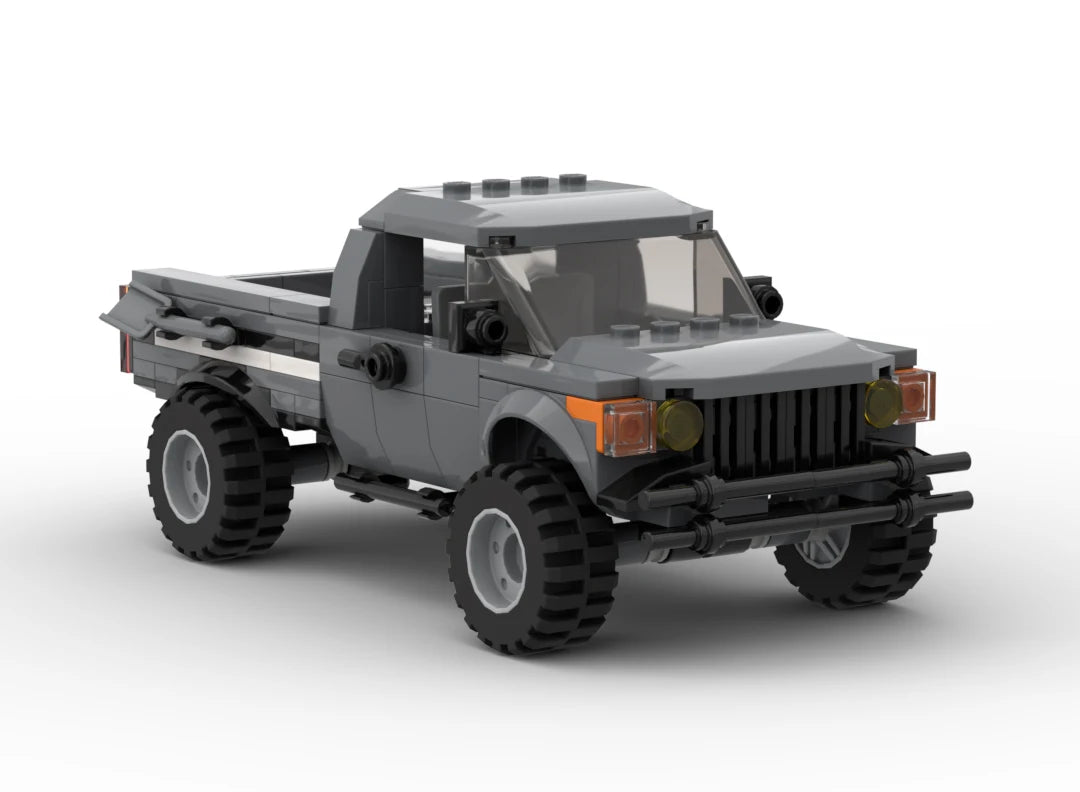 MOC Building Block Military Pickup Off-road Vehicle Model Weapon Transport Truck DIY Education Brick Toy for Boys