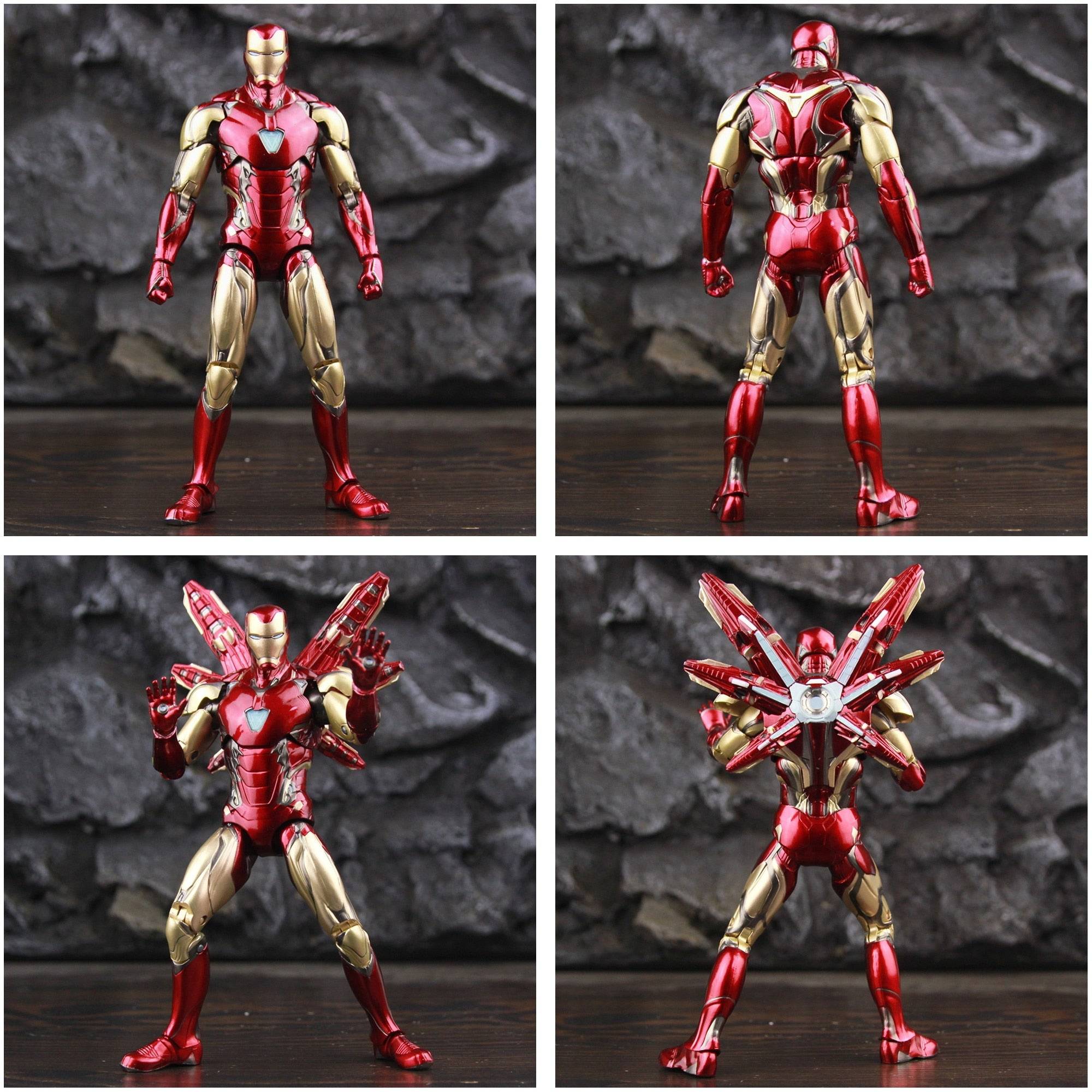 ZD Toys Marvel Iron Man MK85 2.0 LED 7" The Infinity SAGA Action Figure, 1ct