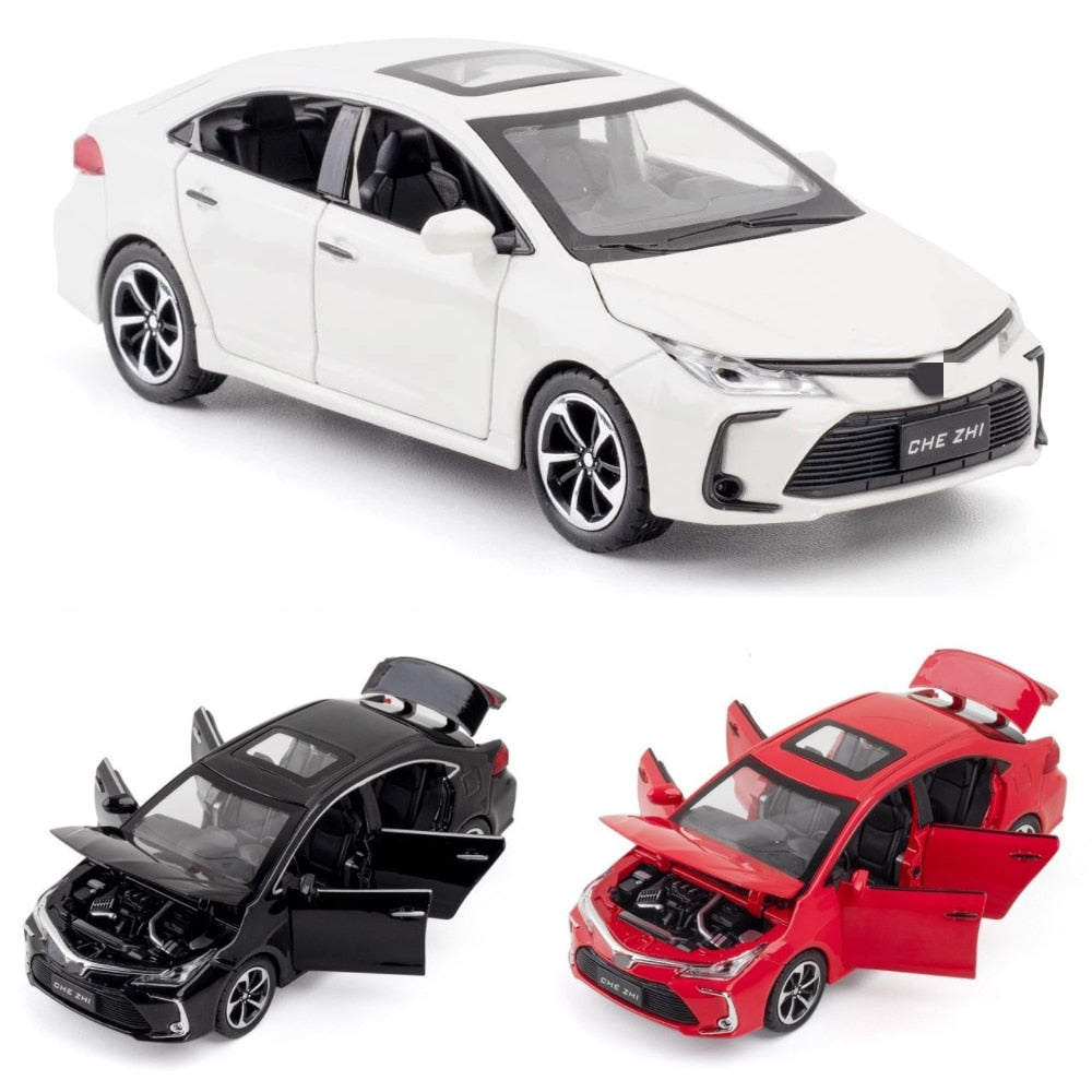 1/32 Scale Toyota Corolla Hybrid - Diecast Metal Car Model with Sound & Light Features