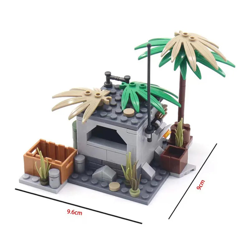 Military Series Battle Gun & Cannon Building Blocks – WW2 Army Artillery Collection