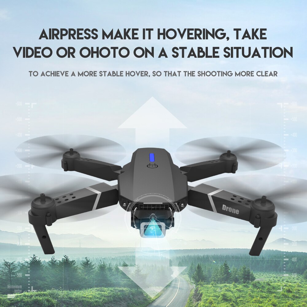 New 2023 E88Pro RC Drone 4K With 1080P Wide Angle HD Camera + Foldable