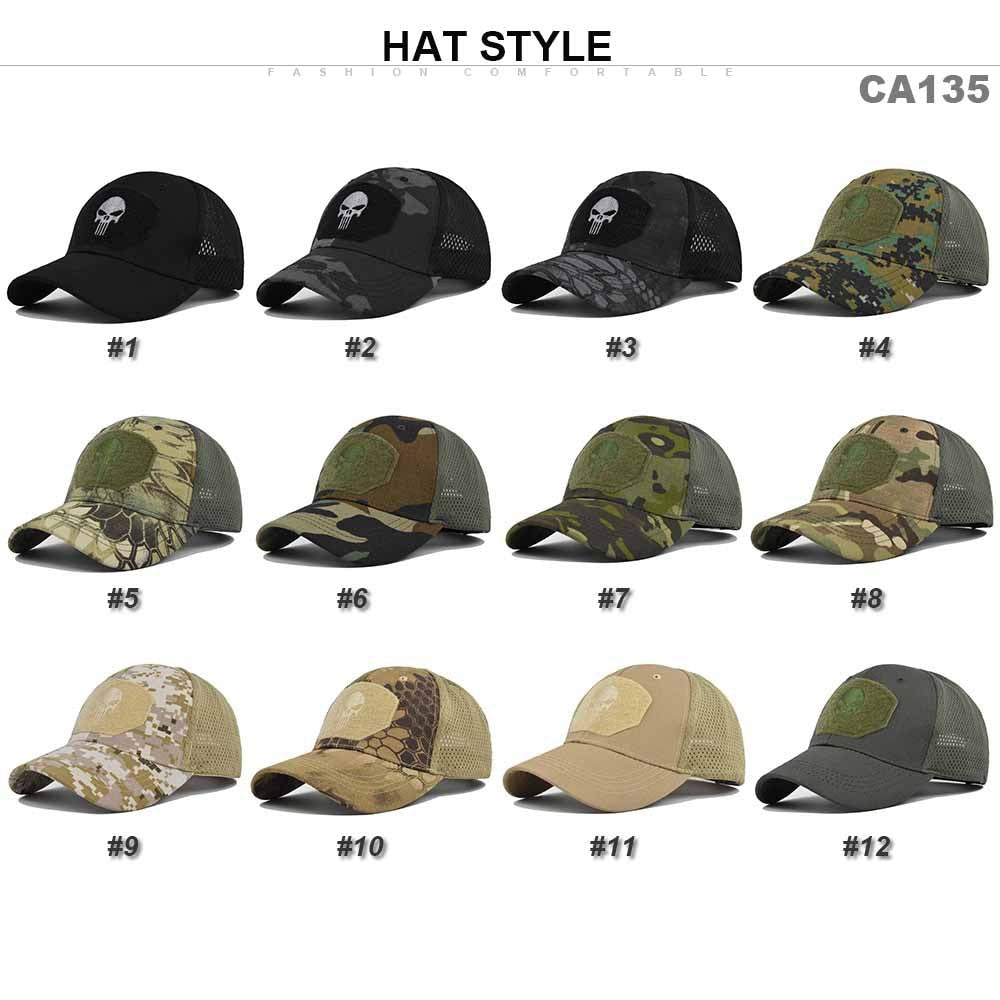 Explore Outdoor Adventures with Tactical Military Punisher Baseball Caps