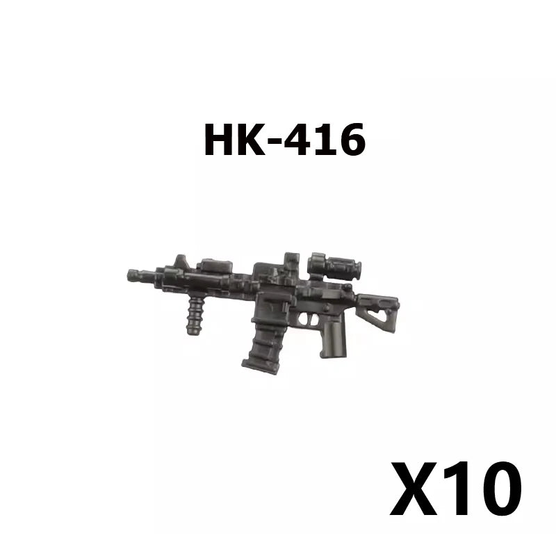 Military Building Blocks – Weapon Accessories, Helmets, and Supply Crates