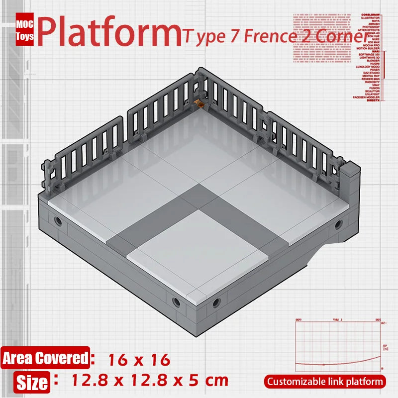 Military Base Defense Building Blocks – Missile Launcher, Supply Containers & Industrial Modules