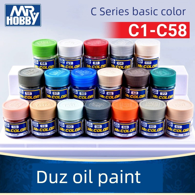 GSI Clay Painting Oily Model Paint Collection: C1-C58 Color Variants -  Perfect for Detailed Model Crafting