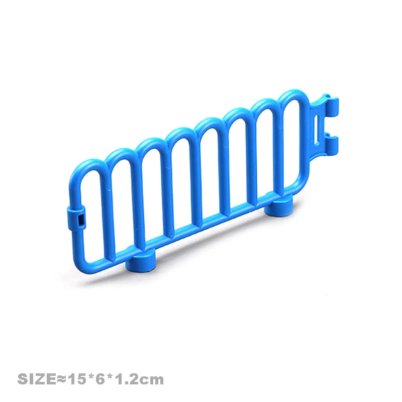 Big Particles Building Blocks House Parts Accessory Window Wall Roof Construction Assemble Duplo Brick Educational Toys For Kids