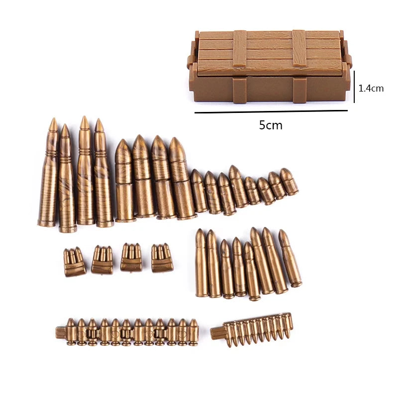 Military Building Blocks – Weapon Accessories, Helmets, and Supply Crates