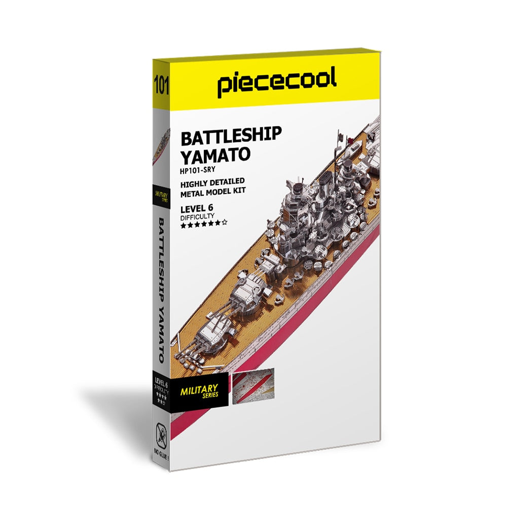 Piececool 3D Metal Yamato Battleship Model Kit