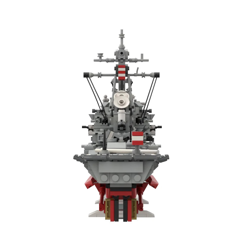 WW2 Military Arleigh Burke Flight I Warship Model – Brick-Compatible US Naval Building Set