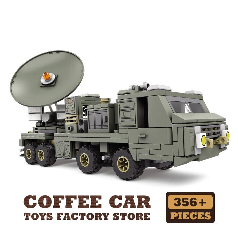 NEW Military Truck Building Blocks DIY Army Missile Vehicle MOC Bricks 3D Model Kit Puzzle Children Toys Adult Kid Birthday Gift