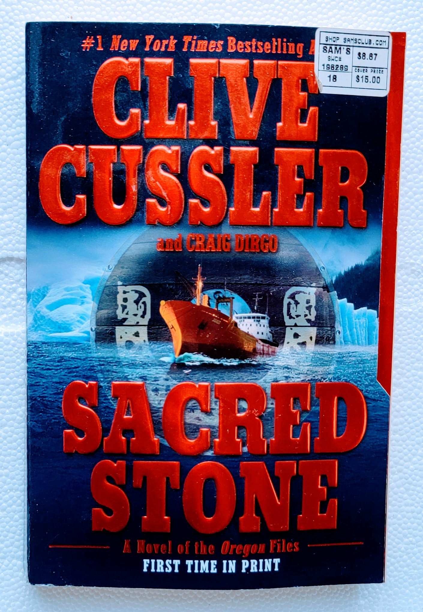 Sacred Stone: A Novel of the Oregon Files Novel Series Book by Clive Cussler and Craig Dirgo Xclusive Collectibles