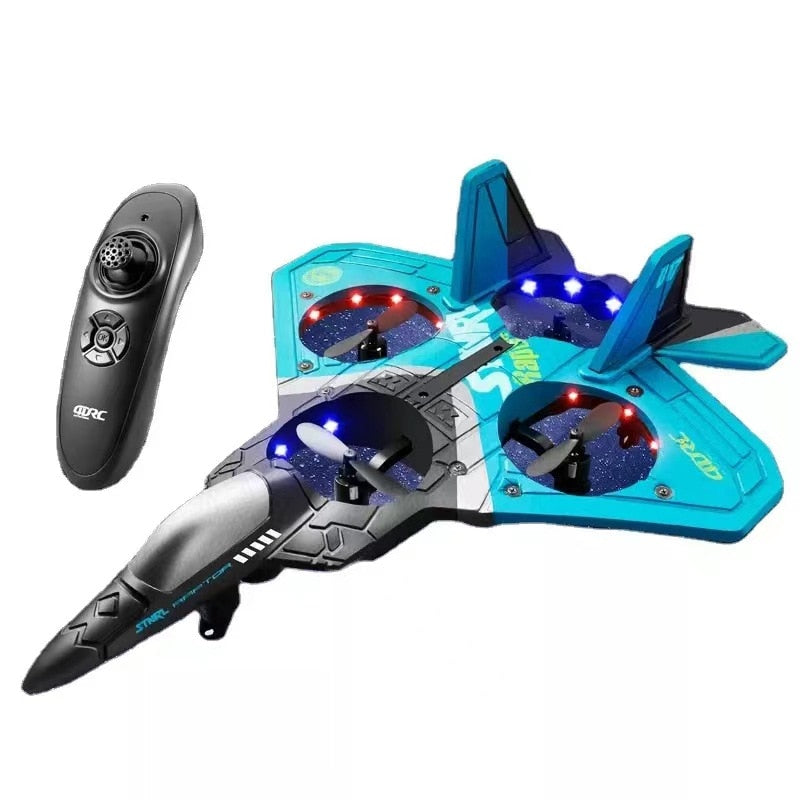 V17 RC Remote Control Airplane 2.4G Beginner VTOL Aircraft - Fly High with Ease in Vibrant Colors