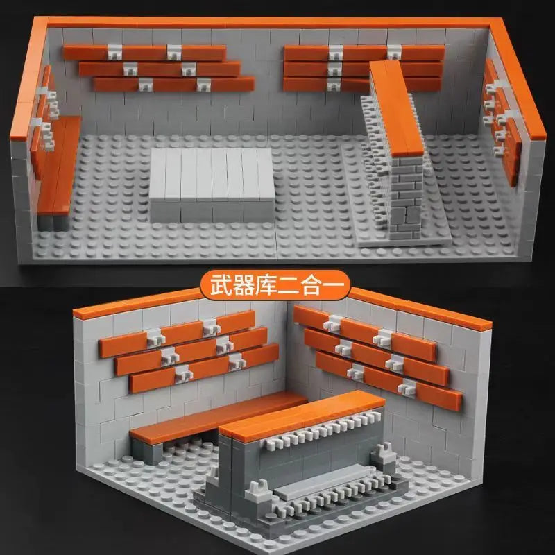 Military Base Army Base Building Blocks Sets WW2 Battle Brick Armory Swat Team Weapons Pack Toys Compatible Major Brands Bricks