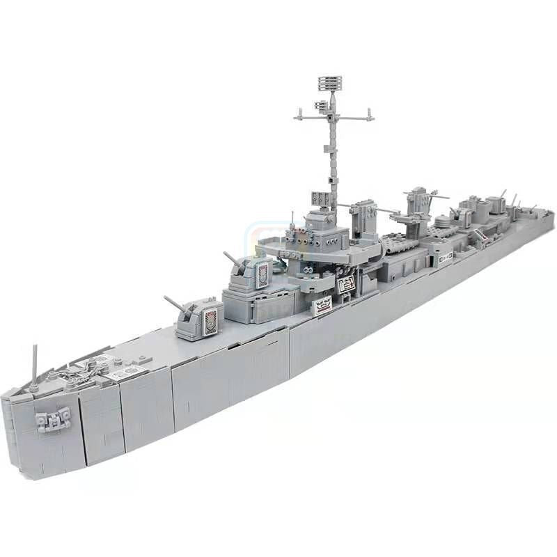 Bismarrk,P USS Johnston Fletcher-Class Destroyer Model Brick Playset