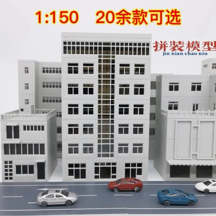 1/150 Scale N Train Railway Modern Scene Office Building Models - Variety of Scenes - Xclusive Collectibles