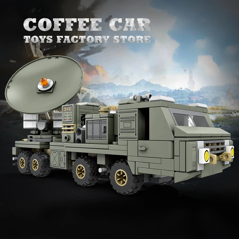 NEW Military Truck Building Blocks DIY Army Missile Vehicle MOC Bricks 3D Model Kit Puzzle Children Toys Adult Kid Birthday Gift