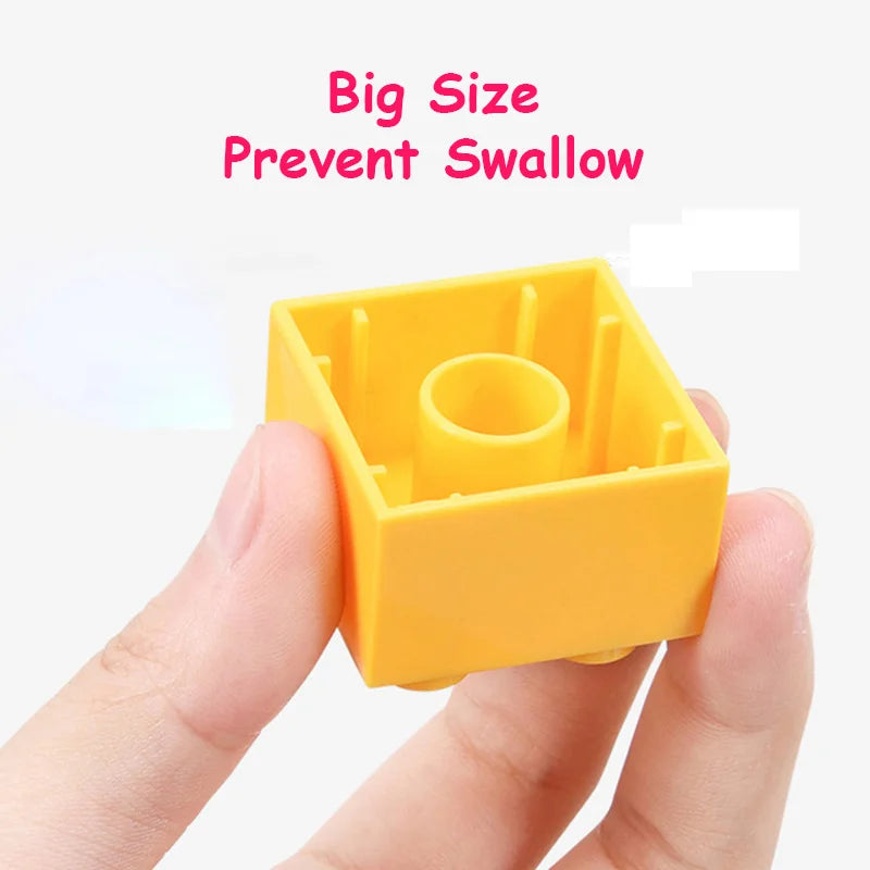 Colorful DIY Building Blocks – Big Size Bulk Bricks, Cars, Animals & Base Plates