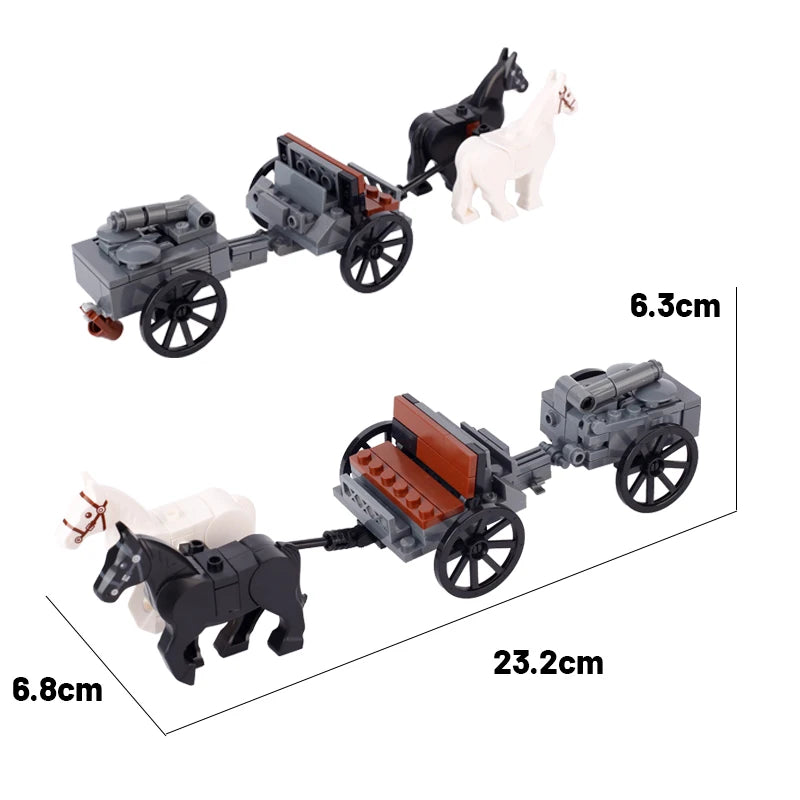 Military Series Battle Gun & Cannon Building Blocks – WW2 Army Artillery Collection