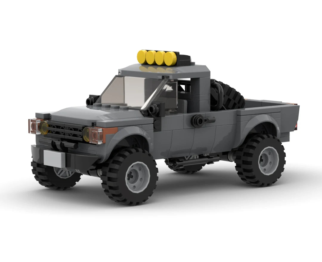 MOC Building Block Military Pickup Off-road Vehicle Model Weapon Transport Truck DIY Education Brick Toy for Boys