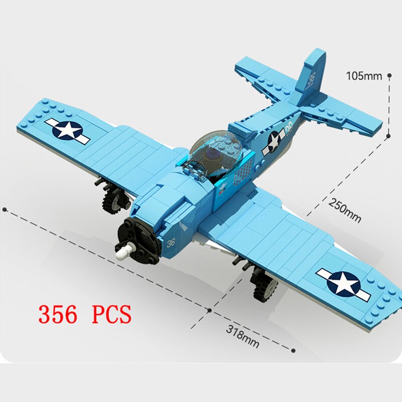 WW2 & Modern Aviation Brick Model Sets - Build Iconic Airplanes from History to Present