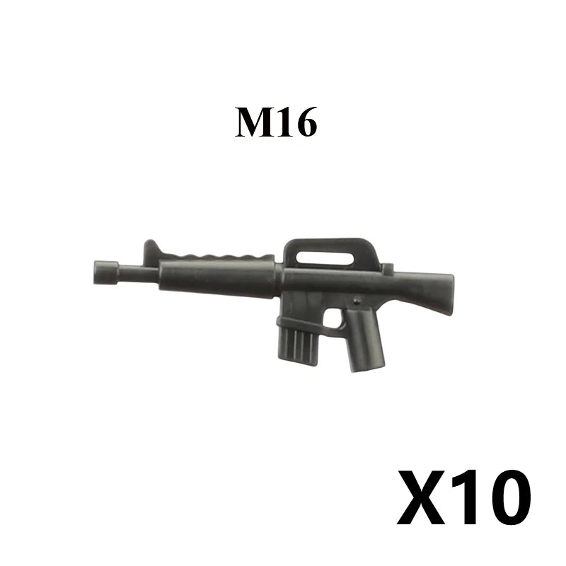 Military Building Blocks – Weapon Accessories, Helmets, and Supply Crates
