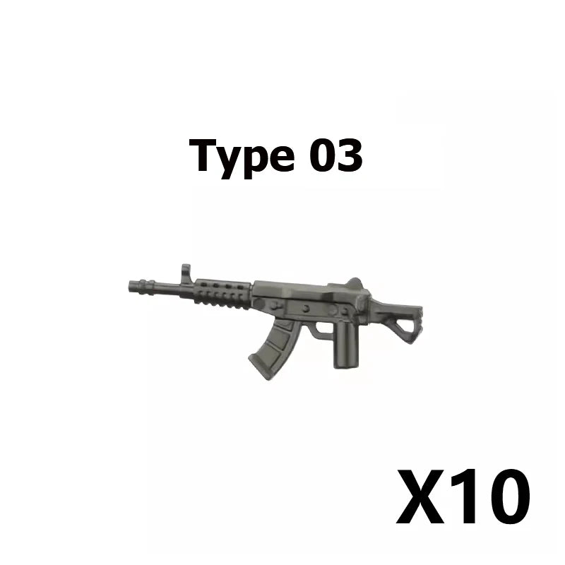 Military Building Blocks – Weapon Accessories, Helmets, and Supply Crates