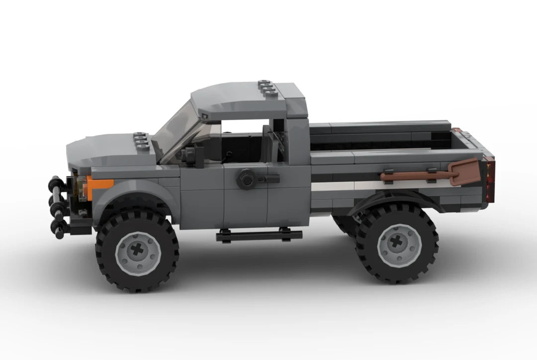 MOC Building Block Military Pickup Off-road Vehicle Model Weapon Transport Truck DIY Education Brick Toy for Boys
