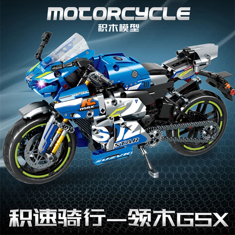 2024 Speed Champions Advanced Technic Racing Motorbike Model Kits