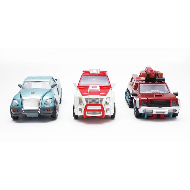 TAKARA TOMY Original Transformers AUTOBOTS WARRIORS RATCHET KUP PERCEPTOR Action Figure Robot Model Set
