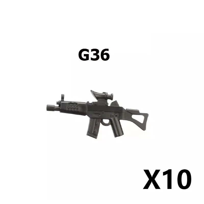Military Building Blocks – Weapon Accessories, Helmets, and Supply Crates