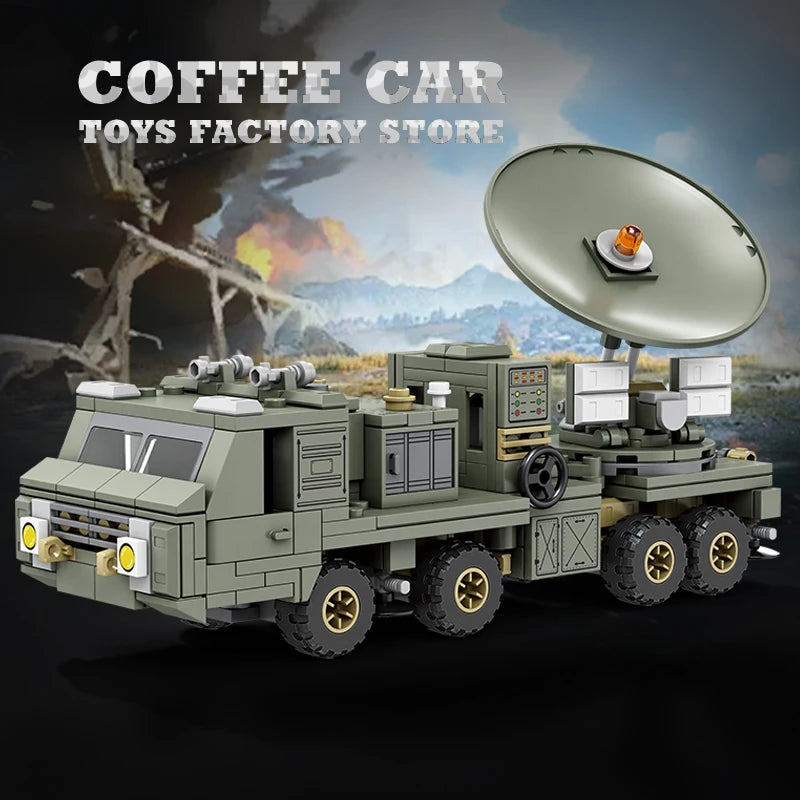 NEW Military Truck Building Blocks DIY Army Missile Vehicle MOC Bricks 3D Model Kit Puzzle Children Toys Adult Kid Birthday Gift