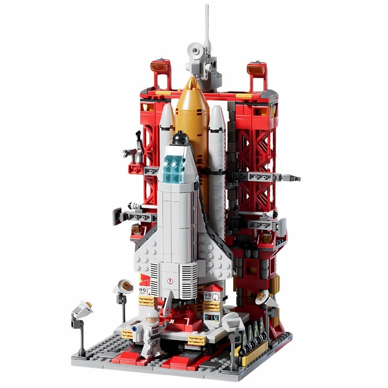 Space Shuttle With Launchpad Brick Model Playsets
