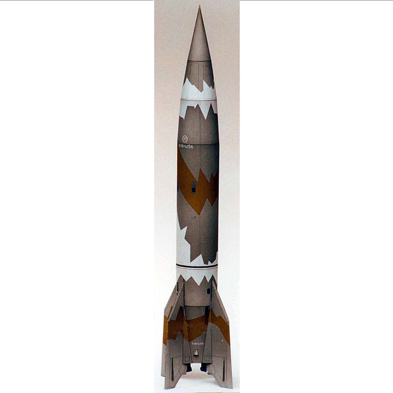 GRAPMAN 1/24 German V1 & V2 Rocket 3D Paper Model - DIY Aerospace Toy for Students
