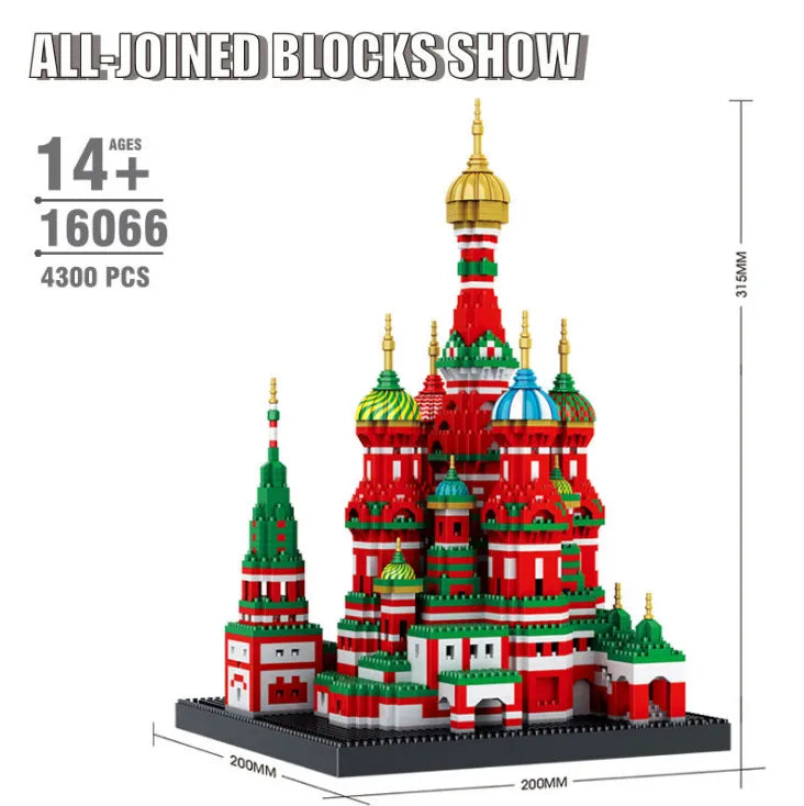 Brick Model Sets of Iconic Landmarks: Build Detailed Replicas of the Taj Mahal, Eiffel Tower, and More