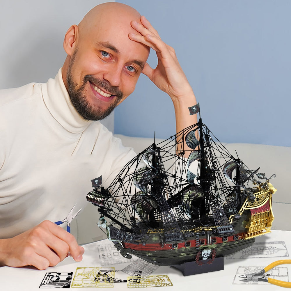 Piececool 3D Metal Puzzle The Queen Anne's Revenge Model Kit