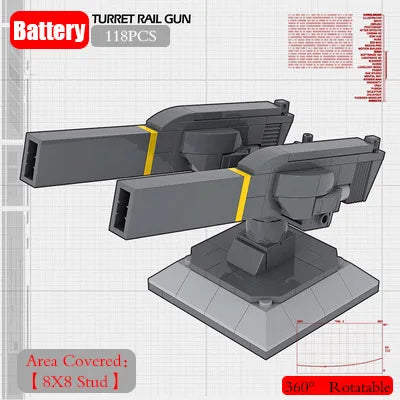 Military Base Defense Building Blocks – Missile Launcher, Supply Containers & Industrial Modules