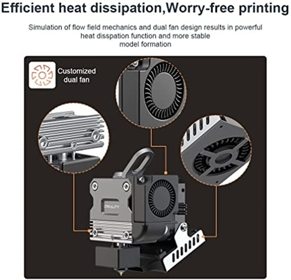 Creality Sprite Extruder Pro All Metal Dual 3.5:1 Gear Feeding Design 3D Printer