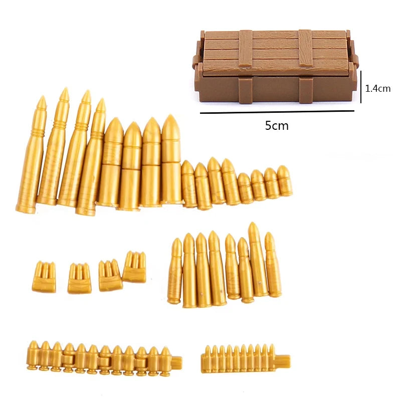 Military Building Blocks – Weapon Accessories, Helmets, and Supply Crates