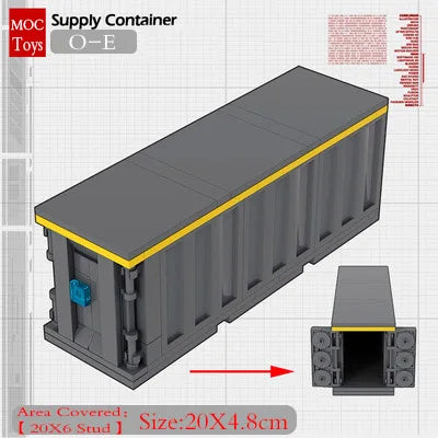 Military Base Defense Building Blocks – Missile Launcher, Supply Containers & Industrial Modules
