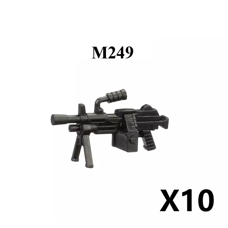 Military Building Blocks – Weapon Accessories, Helmets, and Supply Crates