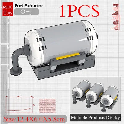 Military Base Defense Building Blocks – Missile Launcher, Supply Containers & Industrial Modules