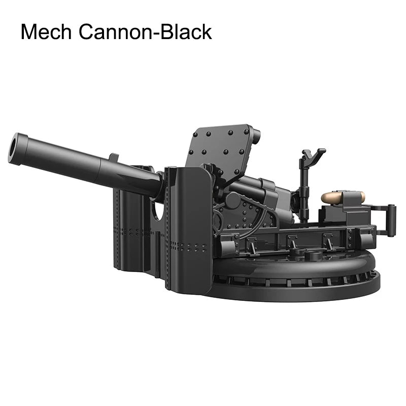 Military Series Battle Gun & Cannon Building Blocks – WW2 Army Artillery Collection