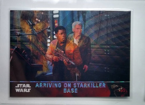 2016 Topps Star Wars Chrome The Force Awakens Arriving on Starkiller Base Refractor Trading Card simple Xclusive Collectibles