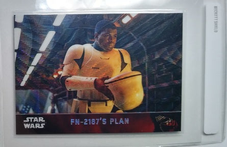 2016 Topps Star Wars Chrome The Force Awakens Fn-2187's Plan Refractor Trading Card simple Xclusive Collectibles