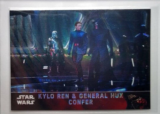 2016 Topps Star Wars Chrome The Force Awakens Kylo Ren & General Hux Confer Refractor Trading Card simple Xclusive Collectibles