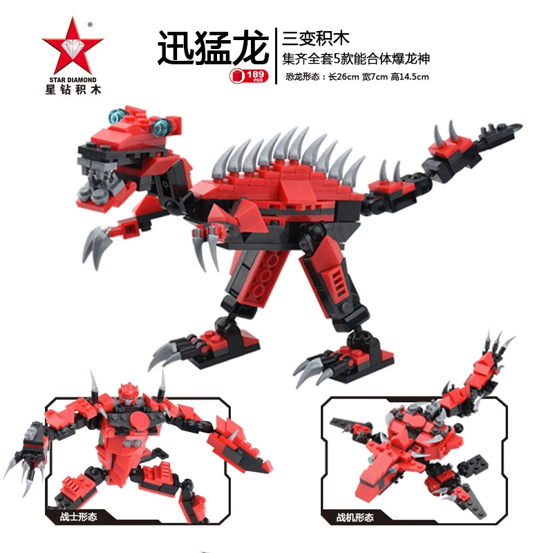 Transforming Combining Robot Brick Model Sets
