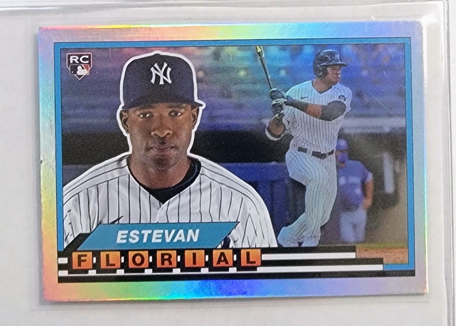 2021 Topps Archives Estevan Florial Rainbow Rookie Foil Baseball Card AVM1 simple Xclusive Collectibles