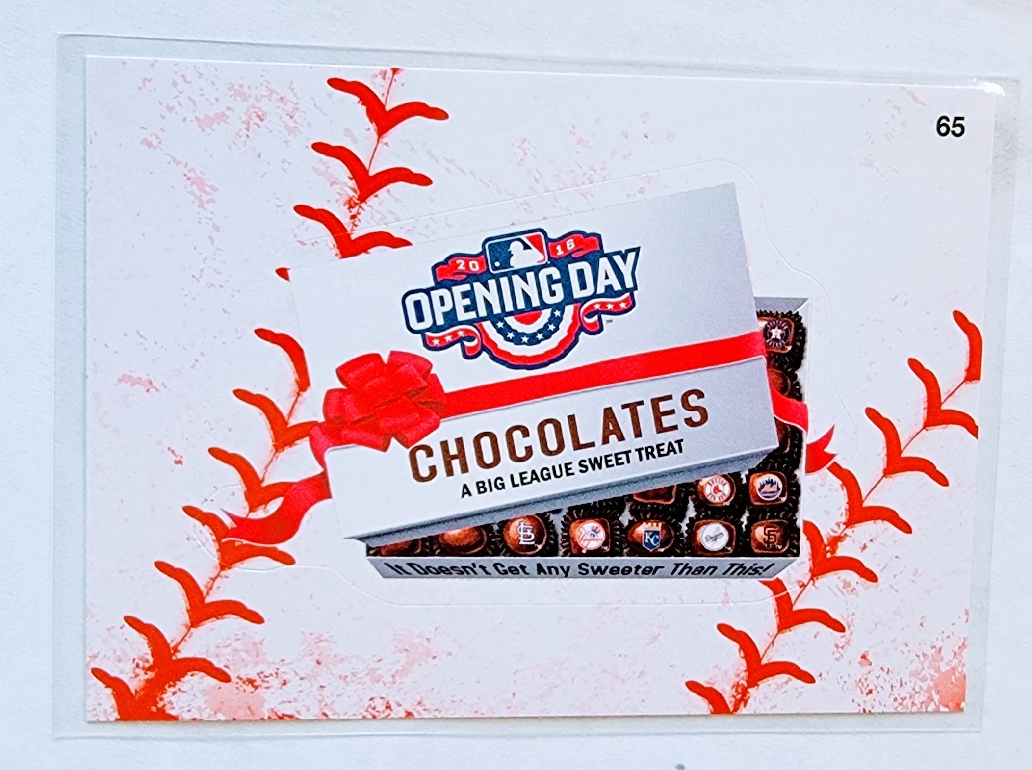 2016 Topps MLB Baseball Wacky Packages Opening Day Chocolates Lace Parallel Sticker Trading Card MCSC1 simple Xclusive Collectibles