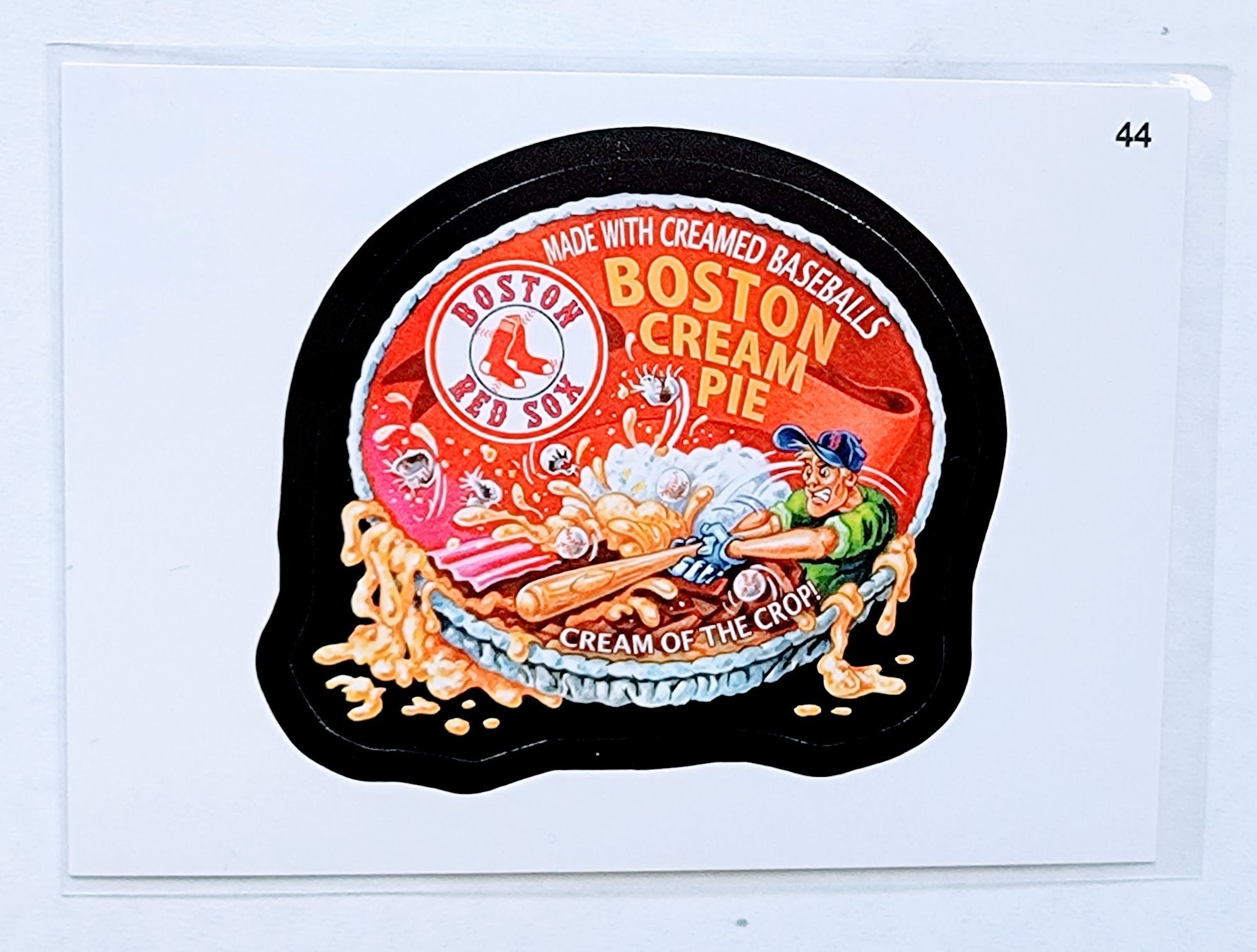 2016 Topps MLB Baseball Wacky Packages Boston Cream Pie Sticker Trading Card MCSC1 simple Xclusive Collectibles