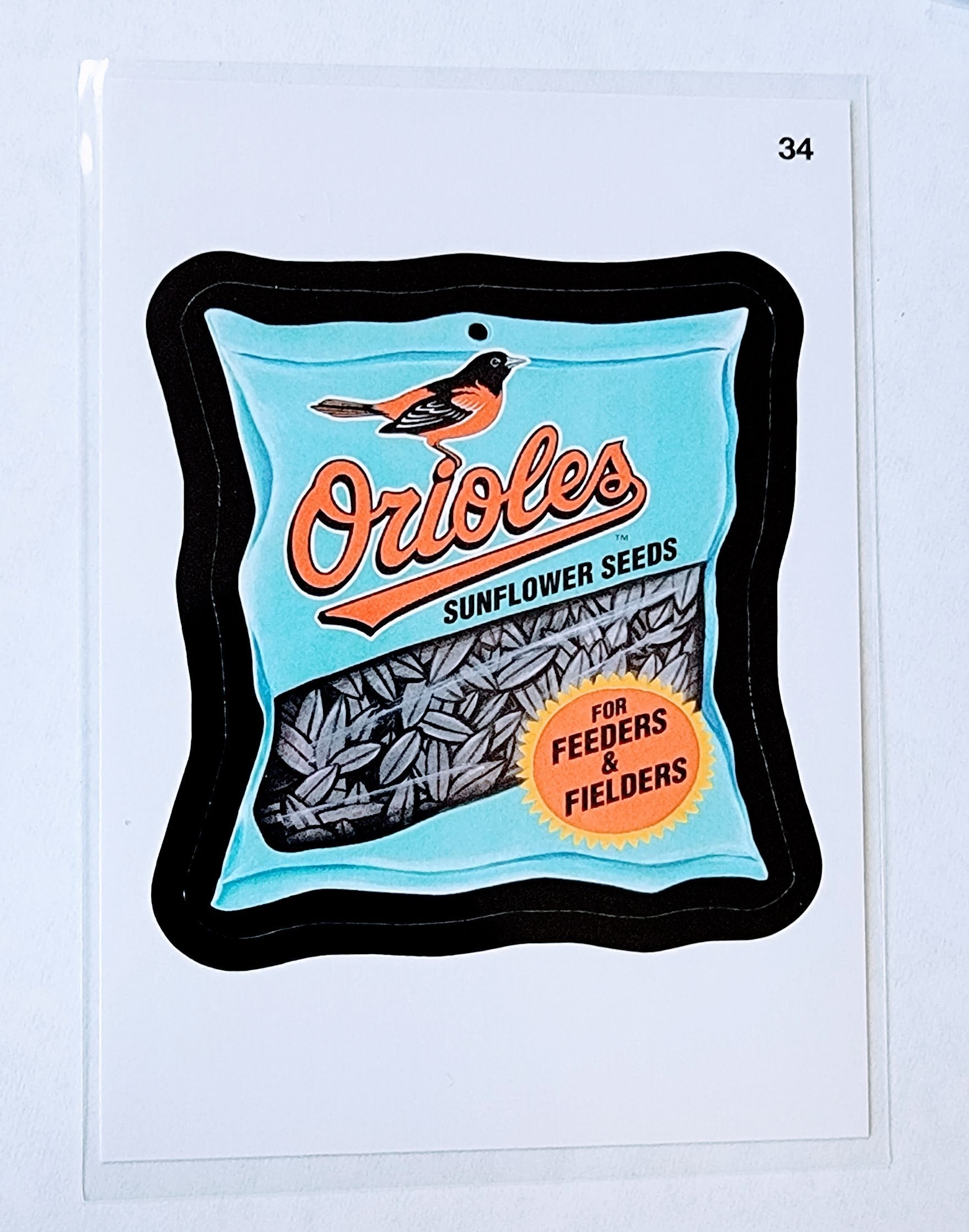 2016 Topps MLB Baseball Wacky Packages Orioles Sunflower Seeds Sticker Trading Card MCSC1 simple Xclusive Collectibles